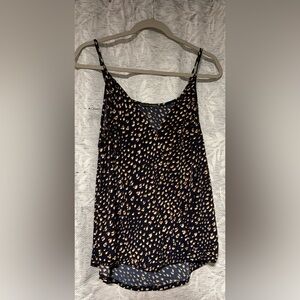 Elegant Black and Tan Camisole Top
